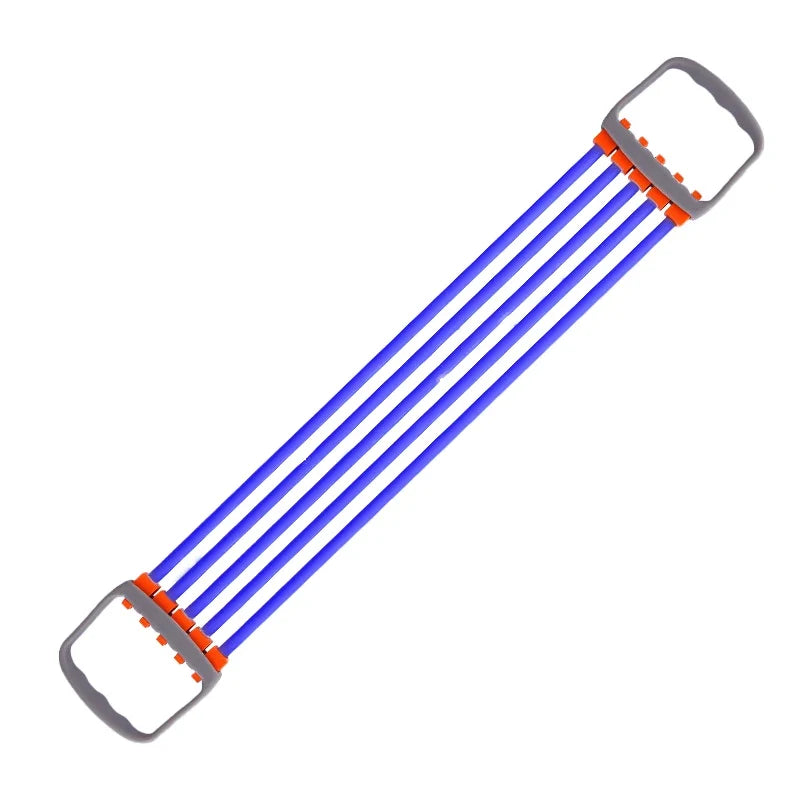 Rubber Tube Chest Expander Fitness Equipment - Flexible Resistance for Arm & Pectoral Training