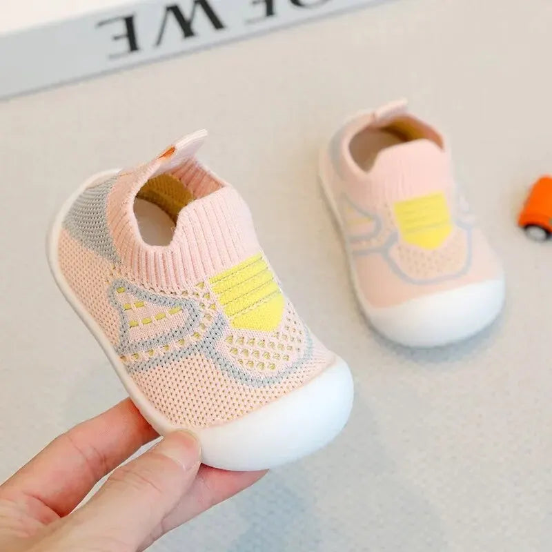 Baby Walking Shoes Plush Bottom Non-slip for 1-3 Years, Spring and Autumn Children's Shoes