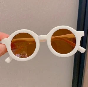 Kids Sunglasses Round Frame Anti-UV400 for 1-7 Year Olds, Children's Sun Protection, Trendy Design
