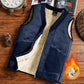 Cozy Warm Men's Vest - Sleeveless Zipper, Lined Winter