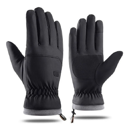 Winter Gloves Grey Thermal Ski Gloves Winter Essentials 2026 Touchscreen Compatible Windproof Water-Resistant Anti Slip