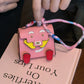Free 1+1 Birkin Inspired Mini Hand Bag - Tiny PU Leather Bag Charm