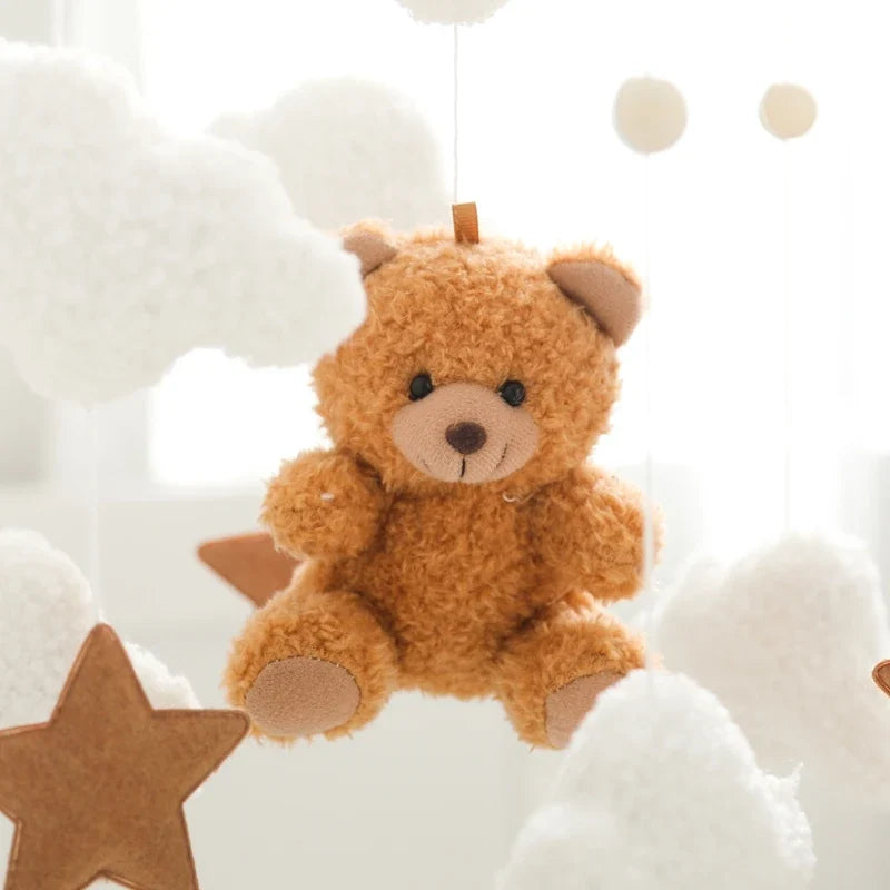 Crib Baby Mobile Wooden Nursery Newborn Sensory Toys