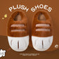 Plush Unisex Slippers For Kids - Cozy Cat Design, Plush Lining, Indoor Wear At Household