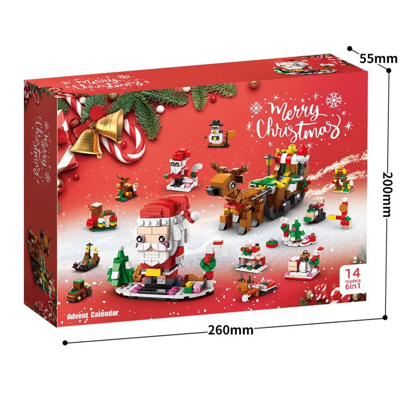 Building Christmas Blocks Advent Calendar DIY Kit Kids