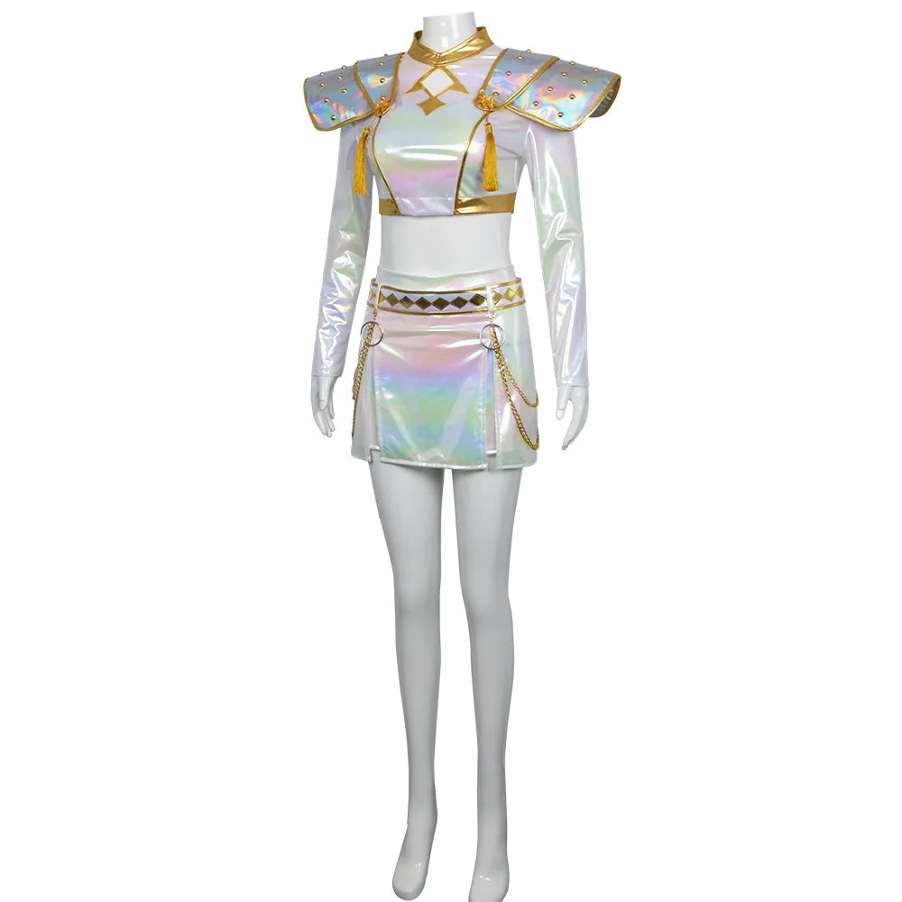 Light Flattering Women Cosplay Kit - Holographic PVC