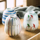 Hand Painted Japanese Ceramic Lidded Dessert Bowls Kit