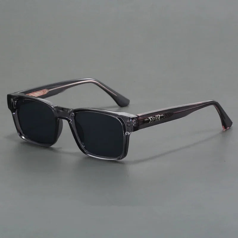mirror lens, anti-mist outdoor driving shades, wide coverage – Men's square frame sunglasses UV400