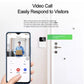 Tuya Cordless Video Doorbell Camera with Night Vision, Smart Household Security HD Outdoor Doorbell Intercom System