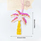 Tree Coconut Sequin Patch Keyring Bag Pendant Handmade