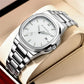 Deluxe Quartz Watch Stainless Steel Date Water-Resistant Luminous