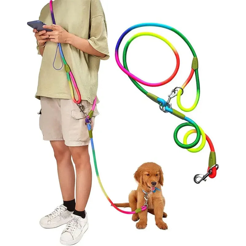 Hands Free Dog Leash Reflective Flexible Nylon Walking Jogging Leash Fall 2025 Secure Hands Free Control