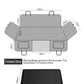 Water-Resistant Pet Car Seat Cover - Anti-Slip Scratch-Proof Hammock Back Seat Protector for Dogs