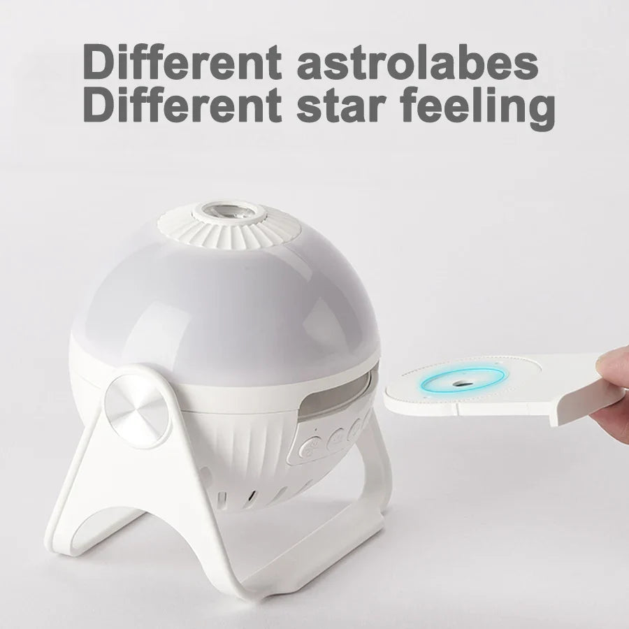 Planetarium Galaxy Night Light Projector - 360° Flexible Star Sky Lamp for Kids