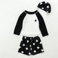 Fast-dry baby boys' swimwear set - long-sleeve top and shorts, polyester, for swimming