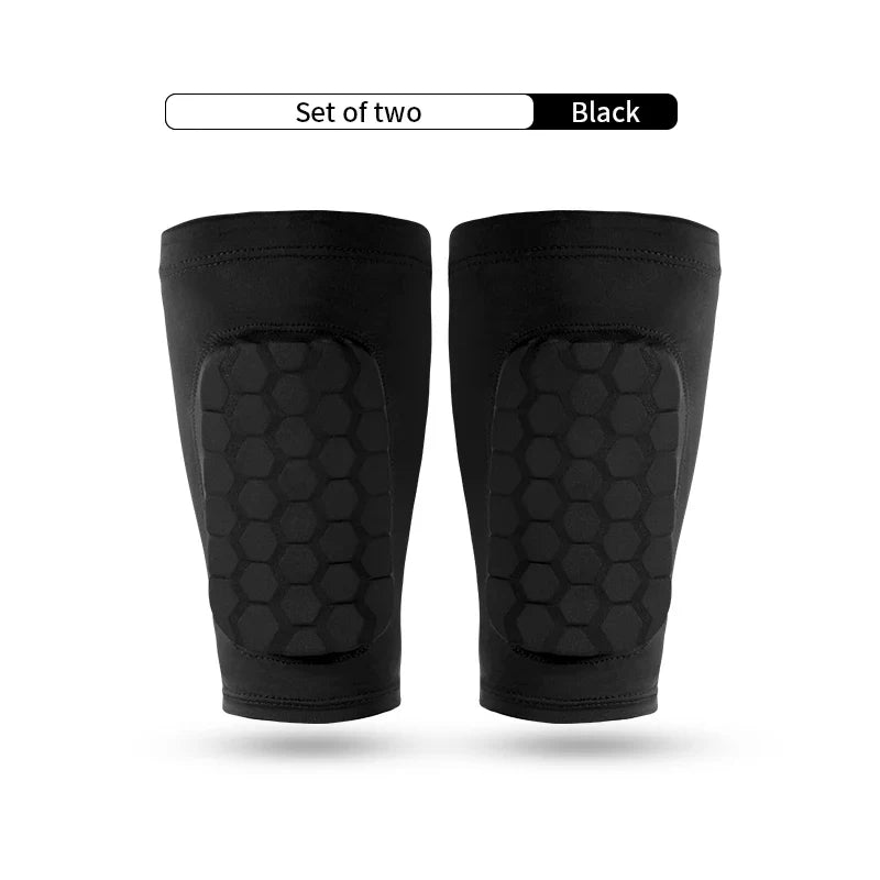 Football Shin Guard Sleeve Covers - Light Elastic Protective Leg Sleeves for Men Women and Teens