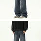 Mens Oversized Cargo Jeans - Wide Leg, Denim, Street