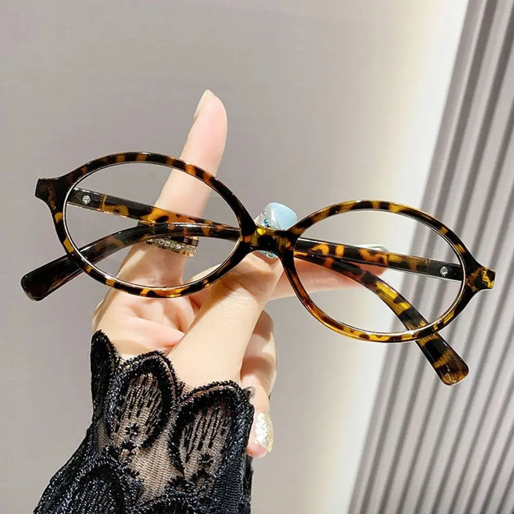 Blue2026 Edition Light Glasses Y2K Retro Oval Frame Eyeglasses For Reading And Computer Use, TikTok Viral
