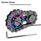 Spinner Fidget Metal Chain Gear EDC Rainbow Focus Toy