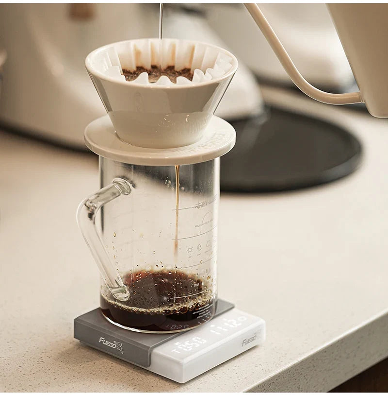 Coffee Scale Battery-Powered Digital 0.1g Accurate With Timer