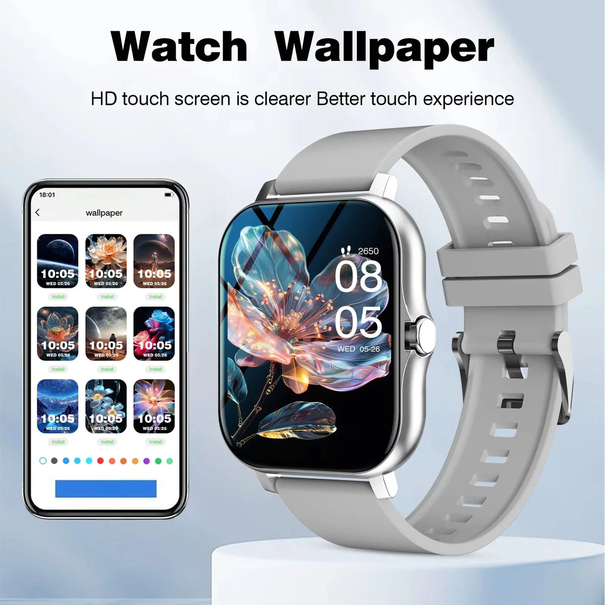 Heart Rate Sleep Tracker Sports Fitness Smartwatch 2026 – LAXASFIT Smart Watch Full Touch Screen Bluetooth Call