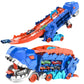 Folding Dinosaur Transporter Car Kit - 2 Die-Cast Cars for Competitive Play & Simple Storage