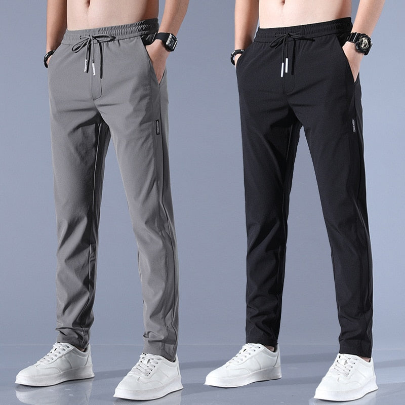 Men's Khaki Chino Pants - Lightweight Versatile Fit for Business and Casual Wear, Regular Fit, Multiple Sizes Available-4