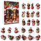 Day 24 Advent Calendar With Figure Ornaments