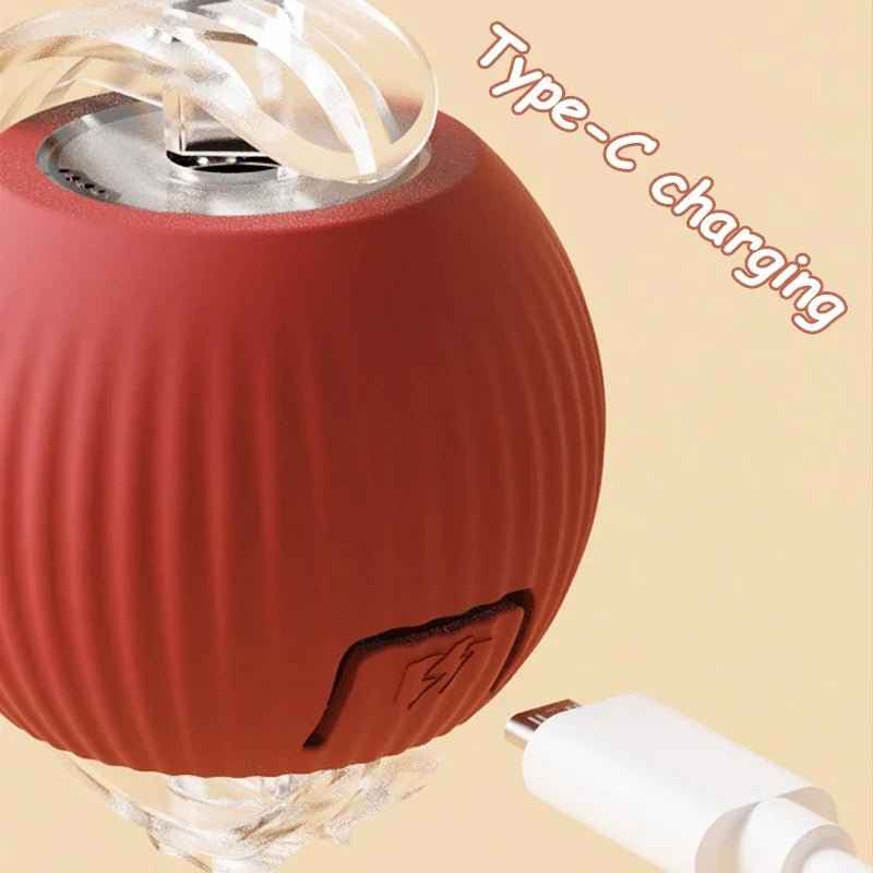 Fruit Interactive Cat Ball Toy - Automatic Rolling Battery-Powered Smart Dog & Cat Motor-Driven Toy
