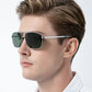 Sunglasses Polarized Titanium Folding Square Frame Ultralight Travel Eyewear Summer 2026 UV Protection