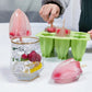 6-Hole Silicone Popsicle Molds for Homemade Ice Cream, Simple Release Ice Pop Maker with Cover and Sticks
