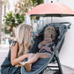 Stroller Umbrella 360 Degree Flexible Sunshade Canopy Summer 2025 UV Rain Protection Water-Resistant Travel-Friendly
