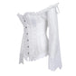 Women's Supportive Corset Top - Off Shoulder, Lace Satin