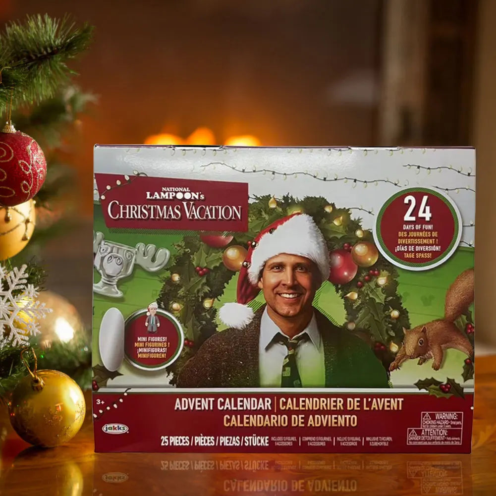 Calendar Advent 24 Days 3D Figures Christmas Countdown Gift