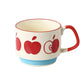 Coffee Mug 300ml Japanese Flower Ceramic Kit Retro Drinkware Office Entertaining Fall 2025 Comfort-Grip Handgrip Gift