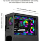 ITX Mini PC Case Tempered Glass 360mm Water Cooling