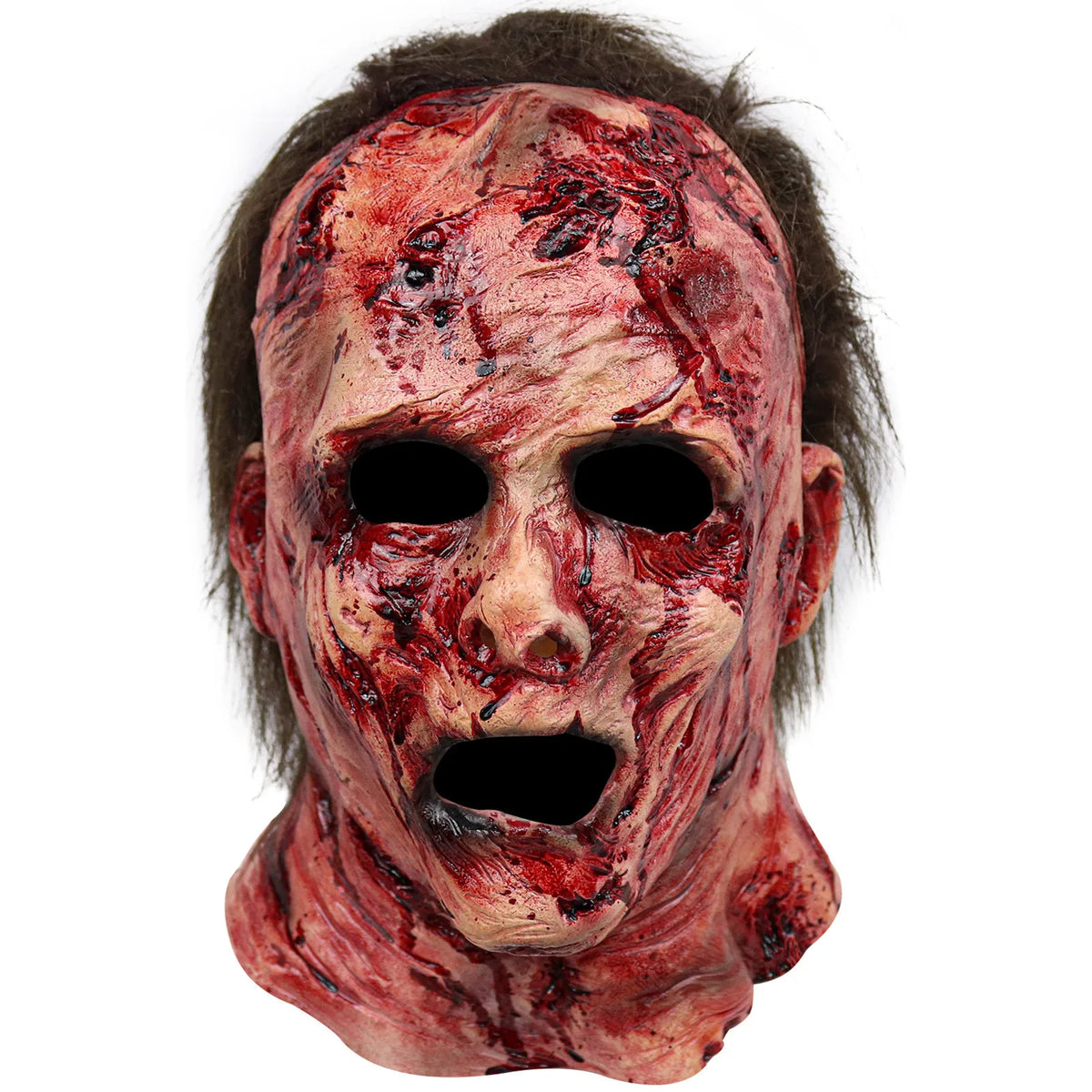 Mask Halloween Full Head Realistic Zombie Clown Horror Mask Halloween 2025 Scary Cosplay Party Prop
