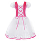 velvet bodice, tulle skirt, short puff sleeves, for dance class – Breathable girls' ballet tutu dress