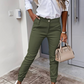 Women's Chino Pants, Elegant Tailored Fit Trousers in Breathable Fabric for Versatile Casual and Formal Occasions-4