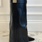 Women’s Supportive Knee-High Boots - Pointed Toe, Suede