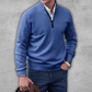 Plush Timeless Mens Quarter Zip Sweater - Ribbed Cotton