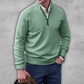 Plush Timeless Mens Quarter Zip Sweater - Ribbed Cotton