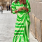 Variant image for Elegant Striped Wrap Dress for Women, Flattering Plus Size Summer Dress, Versatile Style for Any Occasion-25