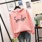 Plush Relaxed Women Hoodie - Oversized Pullover, Cotton Casual