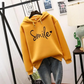 Plush Relaxed Women Hoodie - Oversized Pullover, Cotton Casual