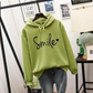 Plush Relaxed Women Hoodie - Oversized Pullover, Cotton Casual