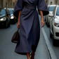 Belted Black Maxi Dress for Women - Flattering Fit Long Dress, Plus Size Available, Effortless Elegance-1
