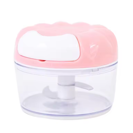 1pc Blue/Pink Hand-Operated Garlic Masher - Kitchen Gadget for Simple Mashing and Minced Garlic