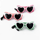 Married Just LED Flashing Sunglasses - Bachelorette Party Wedding Pink Heart Glasses