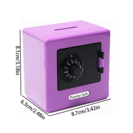 Mini Bank Money Box Retro ATM - Automated Cash Saving Box, Secure Rotating Password, Great Christmas Gift